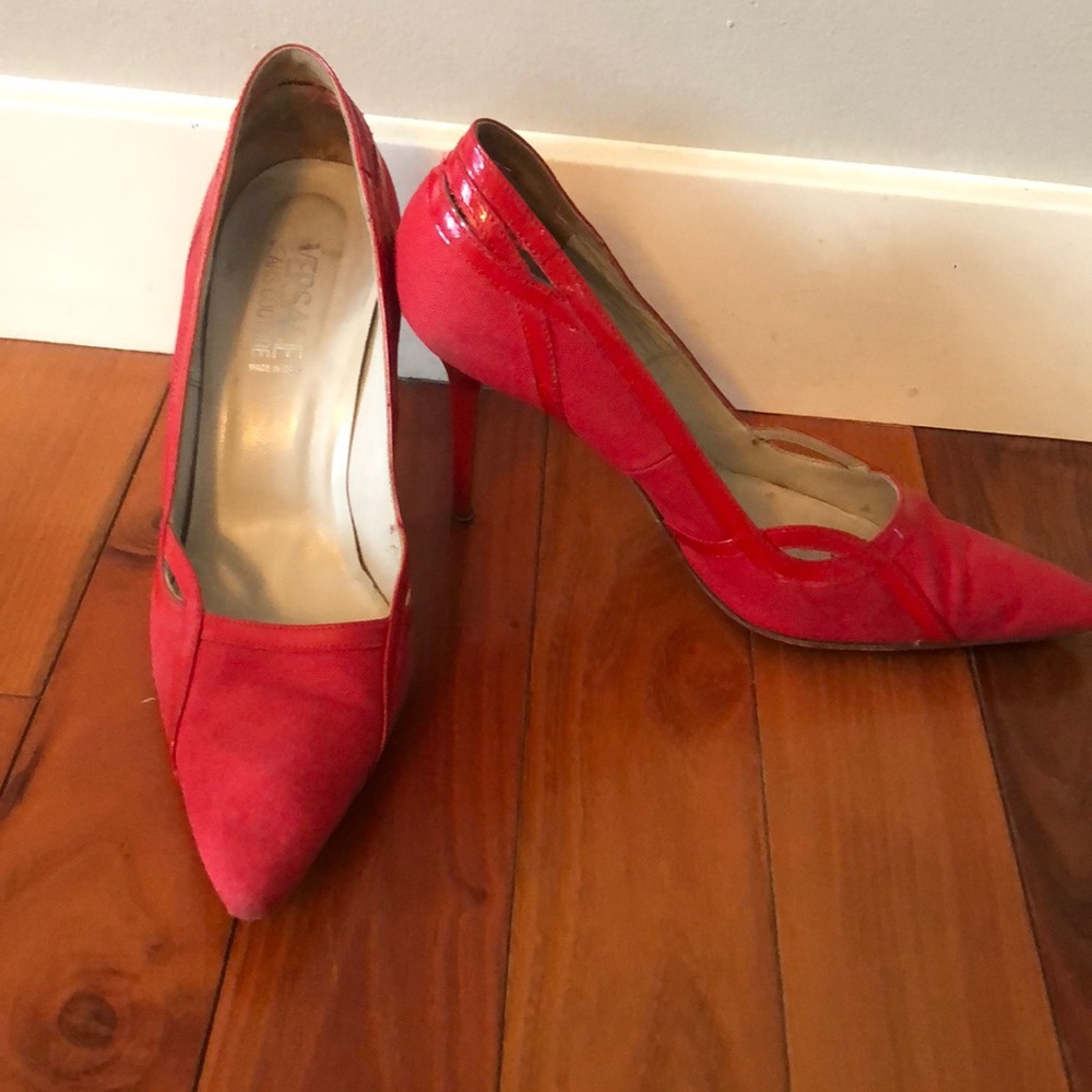 Versace Jeans red stilettos
